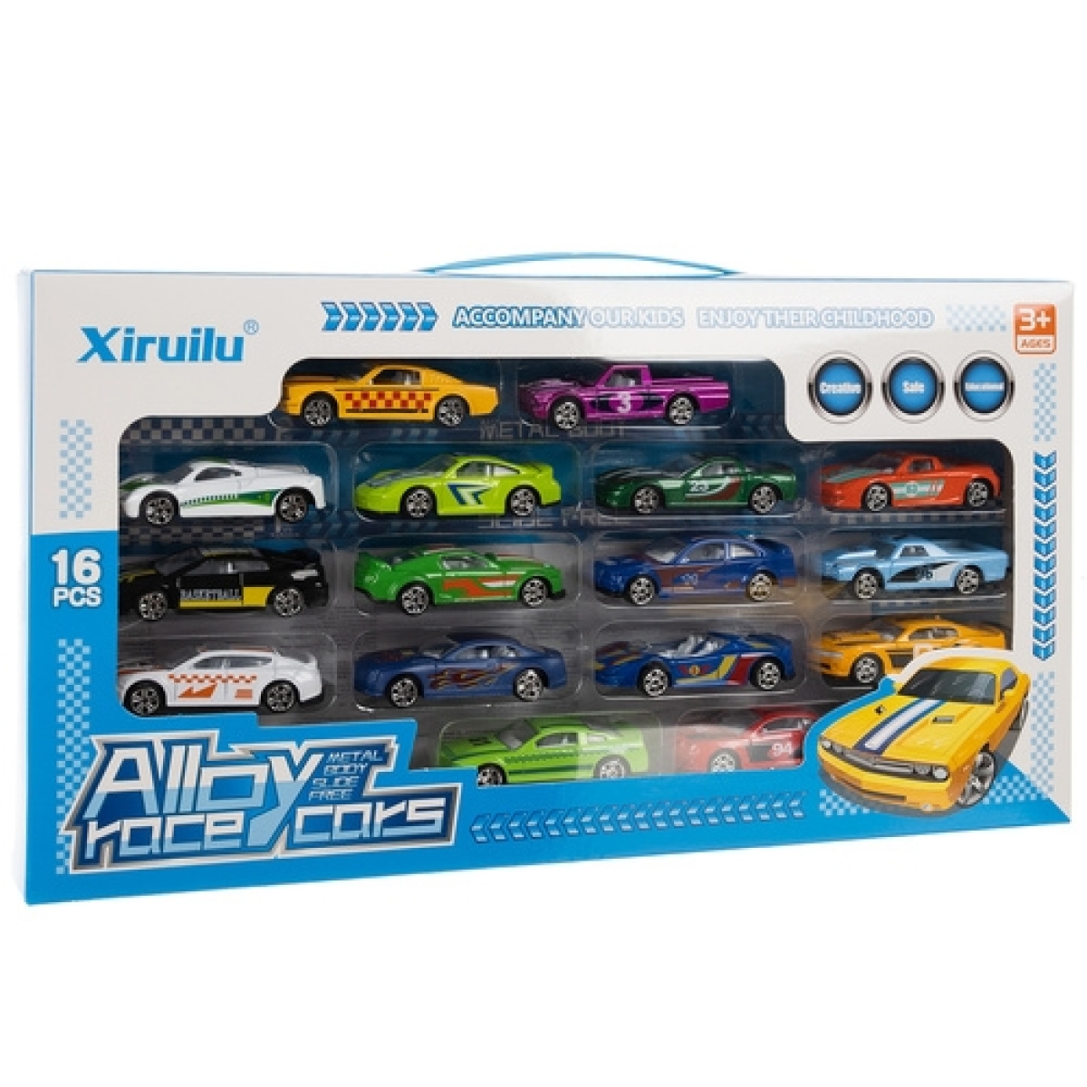 Σετ Αυτοκινητάκια Μεταλλικά Spring Cars 1:64 , 16 Τεμάχια για 3+ Ετών 00026319 - Image 2