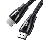 Ugreen Καλώδιο HDMI 2.1 8K 60Hz Braided HDMI male - HDMI male 1m Μαύρο HD140