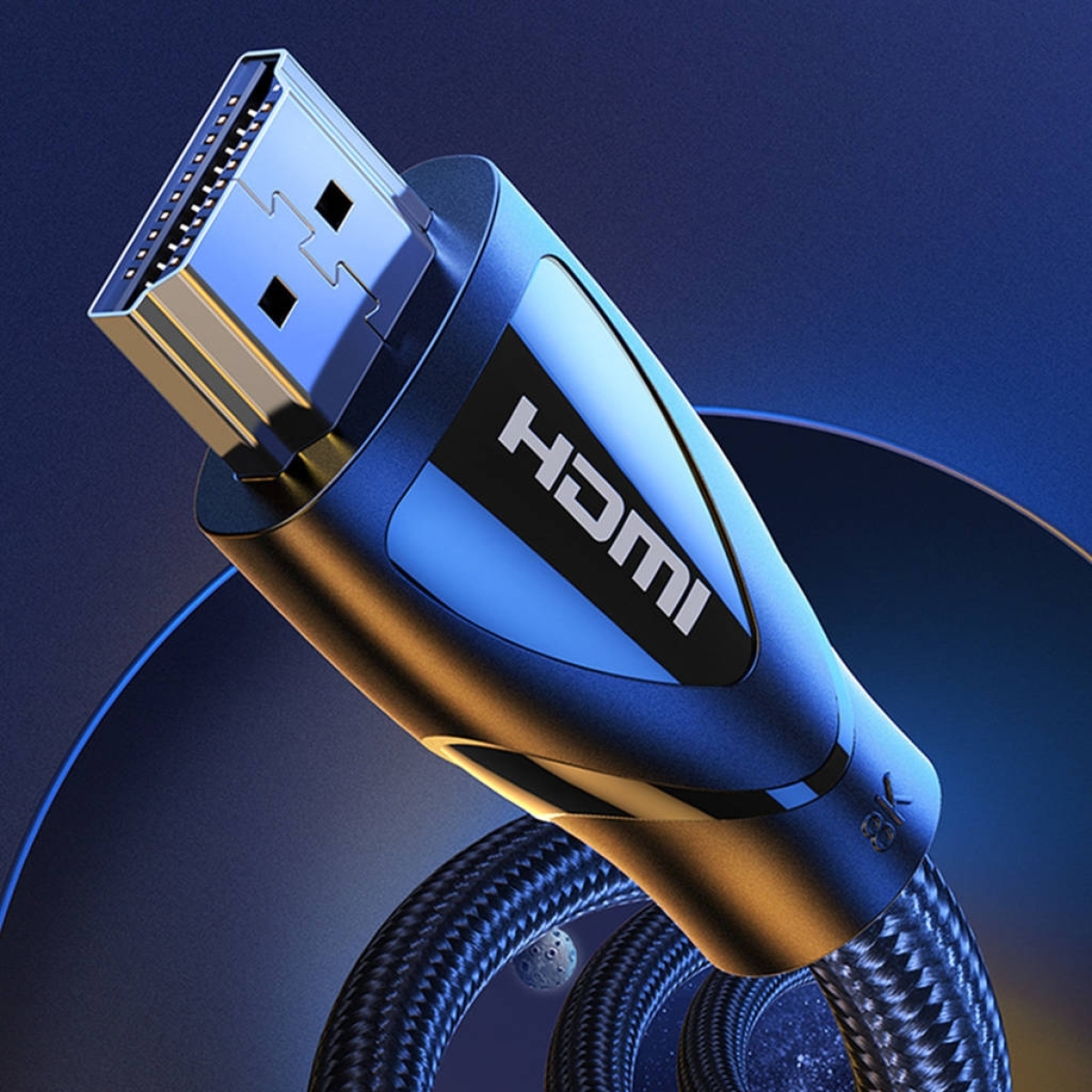 Ugreen HD140 HDMI 2.1 Braided Cable HDMI male - HDMI male 2m Μαύρο 19641 - Image 3