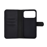 Deltaco Θήκη Wallet για iPhone 17 Pro Max με Λειτουργία Stand, Vegan Leather Μαύρη MCASE-WIPN17PM - Image 2