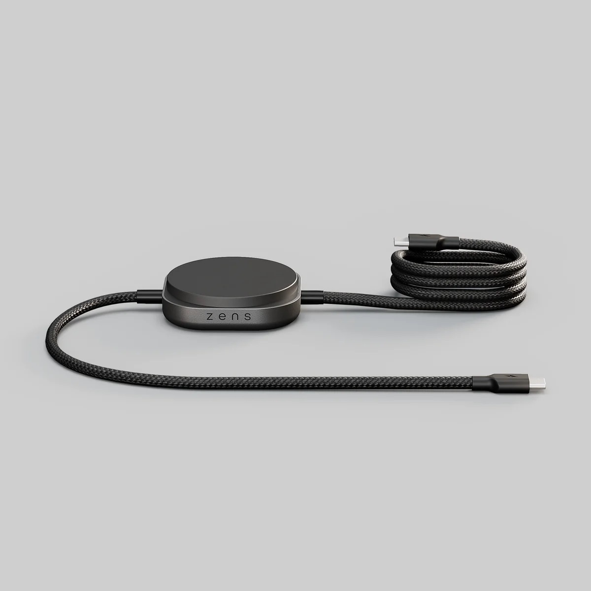 ZENS ZECC05B/00 Καλώδιο USB-C σε USB-C 1.5m 240W με Qi2 Charger Μαύρο - Image 3