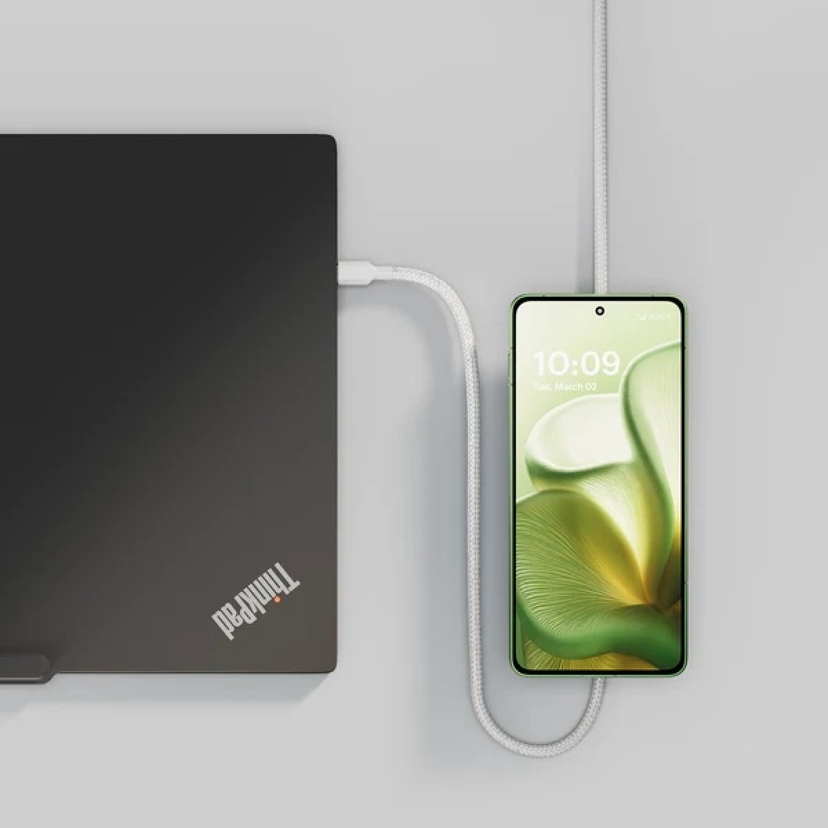 ZENS ZECC05W/00 Καλώδιο USB-C σε USB-C 1.5m 240W με Qi2 Charger Λευκό - Image 4