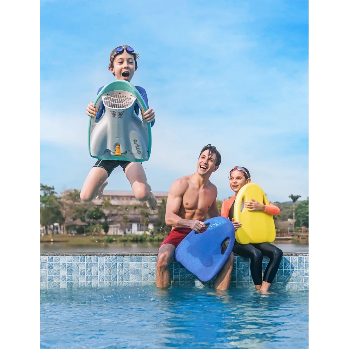 ASIWO Mako Kickboard EL-KB-01 Καταδυτική Σανίδα Scooter Πράσινο - Image 4