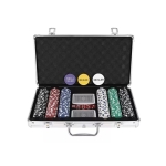 Σετ 300 Μάρκες Poker σε Βαλίτσα με 2 Τράπουλες και 5 Ζάρια 00019163