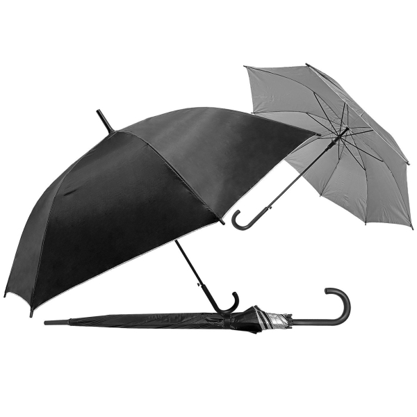 Ομπρέλα Μαύρη Μπαστούνι ø98cm 4teen4ty 401330 - 1 τμχ