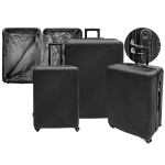 Βαλίτσες abs σετ=3τεμ 55x35x20cm 65x40x24cm 74x45x29cm 4teen4ty 40763 - 1 τμχ
