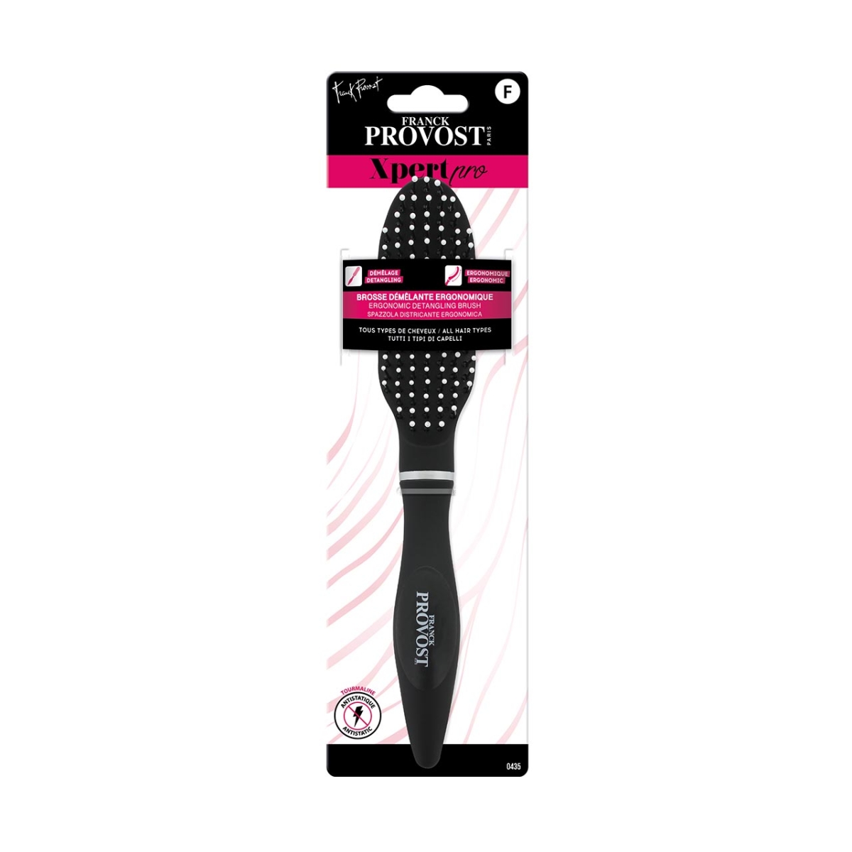 Franck Provost Xpert Pro 0435 Επαγγελματική Βούρτσα Μαλλιών Μαύρη - Image 2