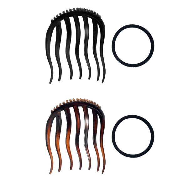 Franck Provost Xpert Pro 0369 Σετ Χτένα & Λαστιχάκι Μαλλιών για Όγκο Πολύχρωμο