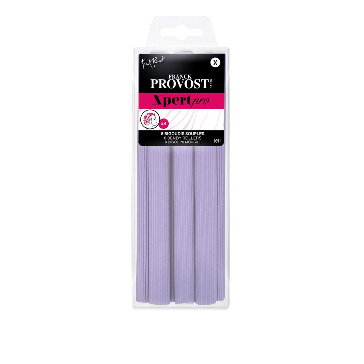 Franck Provost Xpert Pro 0351 Εύκαμπτα Ρόλεϊ Μαλλιών Μωβ - Image 2