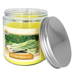 Κερί Σιτρονέλα σε Βάζο Γυάλινο με Καπάκι 10x9,5cm 545g Gross, 280g net Homie 57505 - 1 τμχ