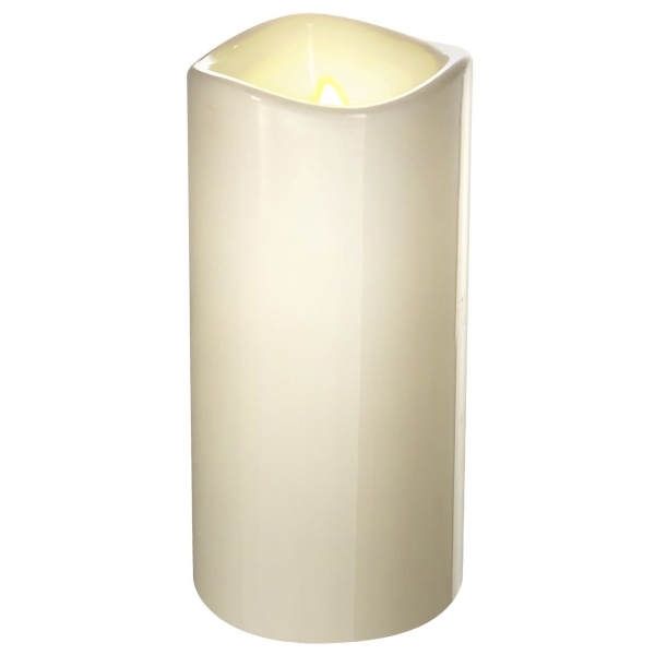 Κερί LED Κορμός Λευκό Θερμό 15x ø7,5cm Homie 57510 - 1 τμχ