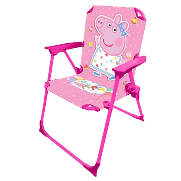 Καρεκλάκι Μεταλλικό Αναδιπλούμενο Peppa pig 53x38x27cm Peppa 5013-4234 - 1 τμχ