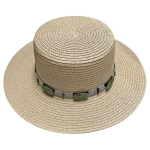 Καπέλο Ψαθόχαρτο Αυστηρές Γωνίες, Πετράδια ø34cm SummerTiempo 623352 - 1 τμχ