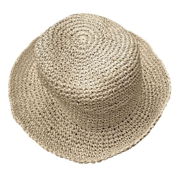 Καπέλο Ψαθόχαρτο Χειροποίητο Μαλακό Εκρού ø29cm SummerTiempo 623353 - 1 τμχ