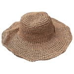 Καπέλο Ψαθόχαρτο Χειροποίητο Μαλακό Καφέ ø40cm SummerTiempo 623354 - 1 τμχ