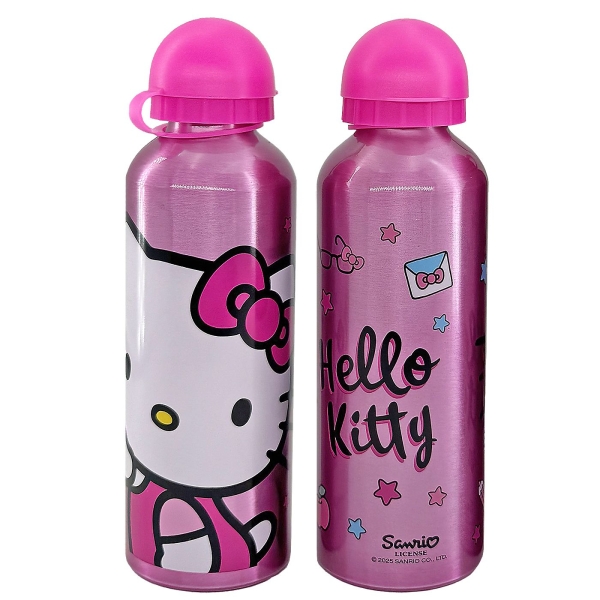 Παγούρι Αλουμινίου Hello Kitty 500ml 21x6,5cm   500ml Hello Kitty - 1 τμχ