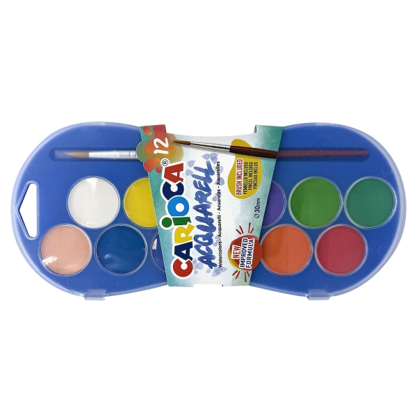Νερομπογιά 12χρωματα Carioca Carioca 42404 - 1 τμχ