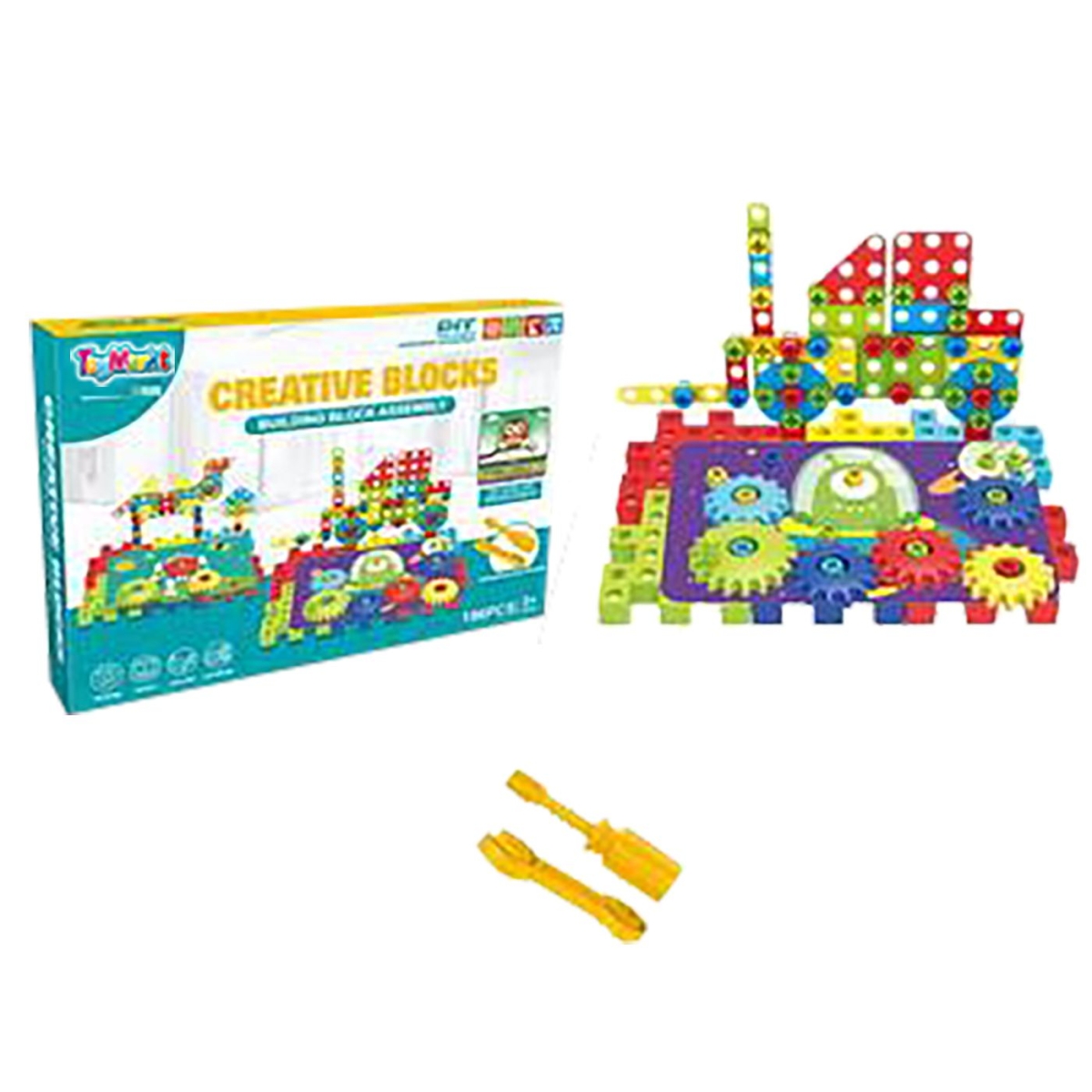 Σετ Εργαλεία diy 196 τεμ Creative Blocks 34x24x7cm ToyMarkt 913228 - 1 τμχ - Image 2