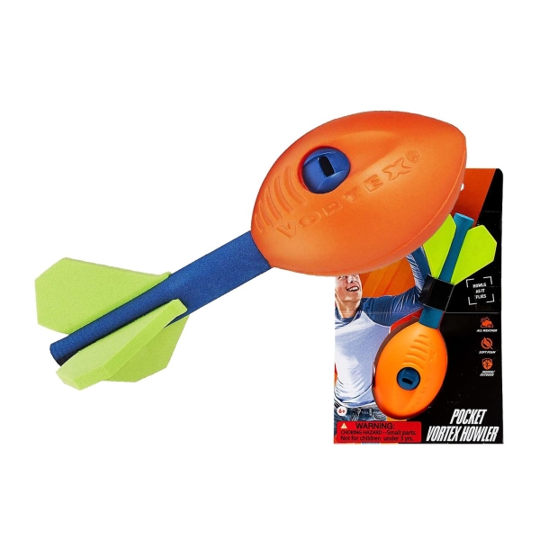 Nerf Sports Μπάλα Πύραυλος Pocket Vortex Howler 17x ø5,5cm ToyMarkt 913507 - 1 τμχ