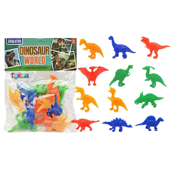 Σετ 12 Δεινόσαυροι Φλουο 17x14cm ToyMarkt 913573 - 1 τμχ