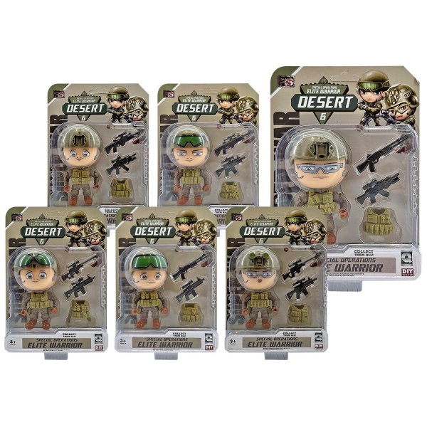 Στρατιωτάκι Desert σε Καρτέλα 22x16x5cm ToyMarkt 913603 - 1 τμχ