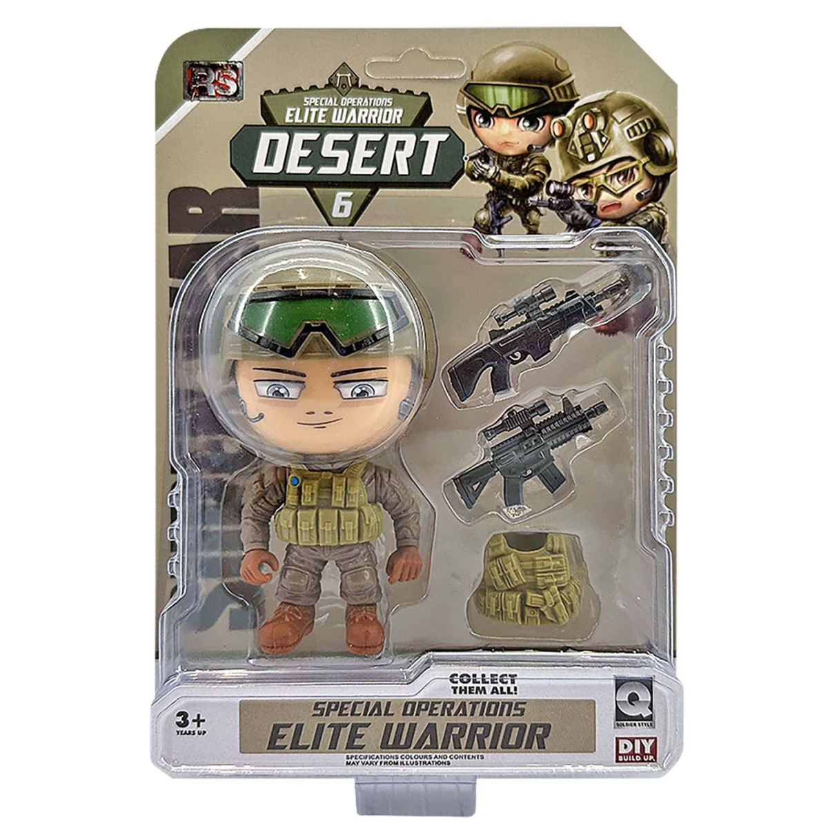 Στρατιωτάκι Desert σε Καρτέλα 22x16x5cm ToyMarkt 913603 - 1 τμχ - Image 2