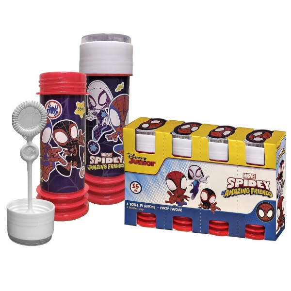 Σαπουνόφουσκες Spidey & Friends σετ 4 τεμ 55ml Spiderman - 1 τμχ