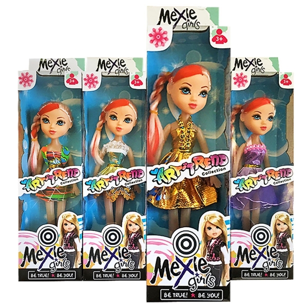 Κούκλα ArtTrend Πλεξούδα Κόκκινη 32x8,5cm ToyMarkt 922124 - 1 τμχ