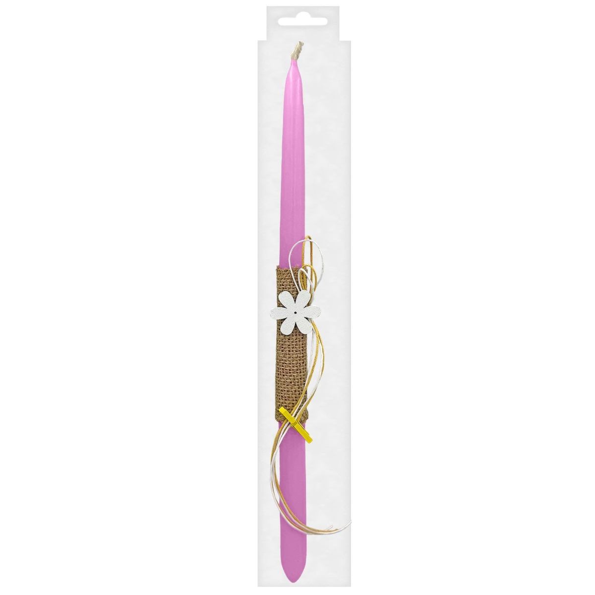 Πασχαλινή Λαμπάδα Ξύλινο Λουλούδι 37cm Bunny's 931940 - Image 2