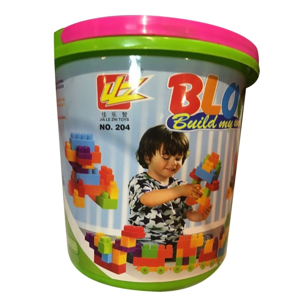 Κουβάς με 30 Τουβλάκια. 3+ Ετών 24x ø23,5cm ToyMarkt 95461 - 1 τμχ
