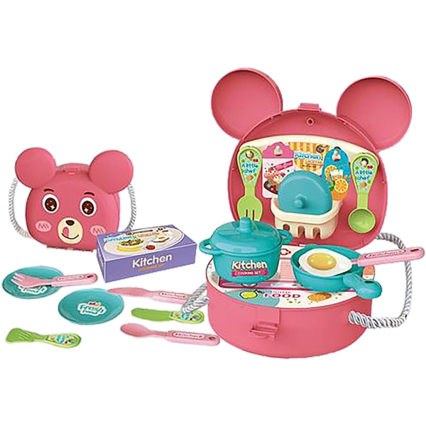 Τσαντάκι Κουζινικών Αρκουδάκι 24τεμ 20x19x9cm ToyMarkt 971359 - 1 τμχ