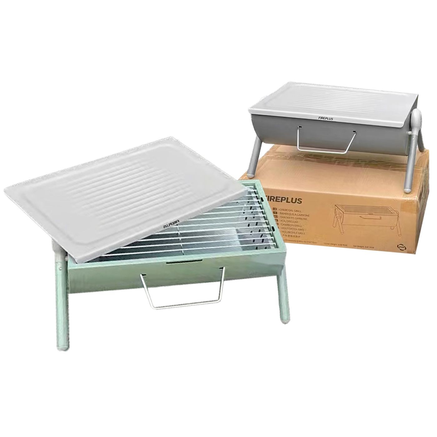 Ψησταριά Bbq Με Καπάκι 44X25X18Cm Homie 1011121 - 1 Τμχ