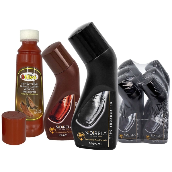 Γυαλιστικό Υγρό Υποδημάτων Μαύρο-Καφέ 75mL Viosarp - 1 τμχ