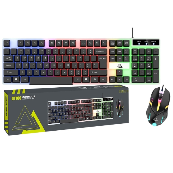 Πληκτρολόγιο & Ποντίκι σετ Ενσύρματα RGB  JustNote 10957 - 1 τμχ