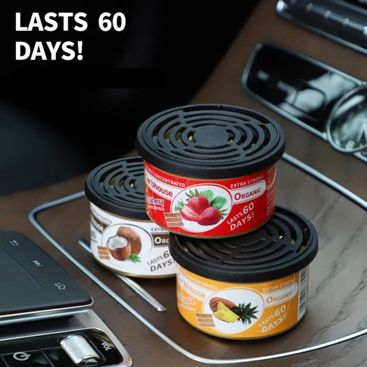 Άρωμα Αυτοκινήτου σε κονσέρβα 52g Organic Treasure Scent - Coconut