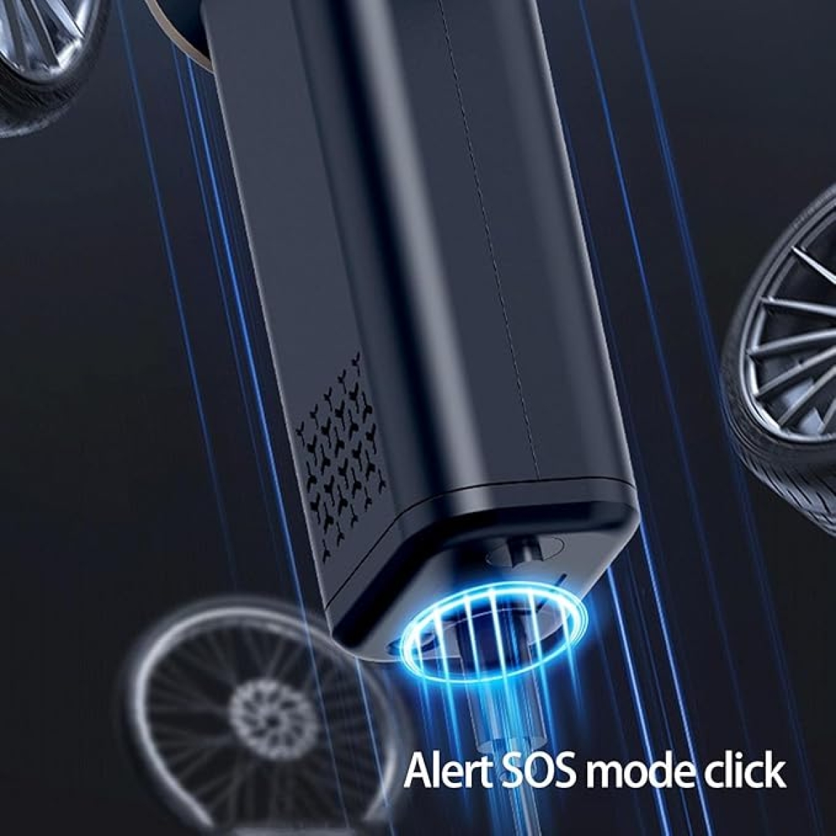 Ασύρματη Φορητή Αντλία Αέρα & Ηλεκτρική Σκούπα Αυτοκινήτου 5 Σε 1 Με Ψηφιακό Μανόμετρο Και LED HB-805 - Image 2