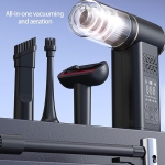 Ασύρματη Φορητή Αντλία Αέρα & Ηλεκτρική Σκούπα Αυτοκινήτου 5 Σε 1 Με Ψηφιακό Μανόμετρο Και LED HB-805 - Image 3