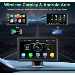 Ασύρματη οθόνη αφής 7'' με Apple CarPlay και Android Auto - Image 2