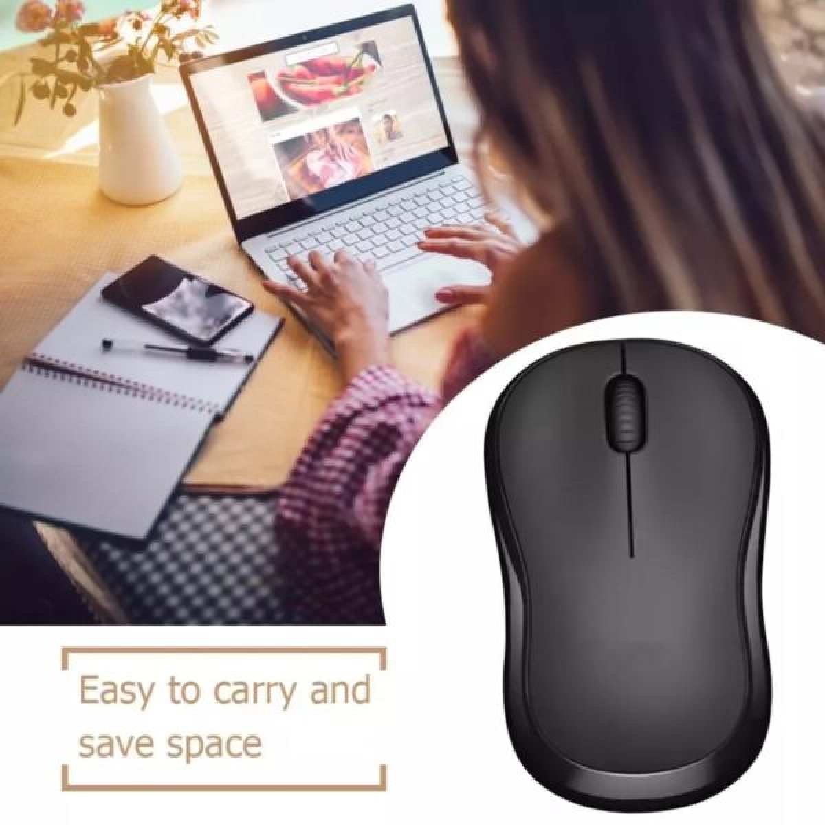 Ασύρματο Ποντίκι 1200 DPI Με USB Δέκτη Aerbes AB-D330 - Image 3