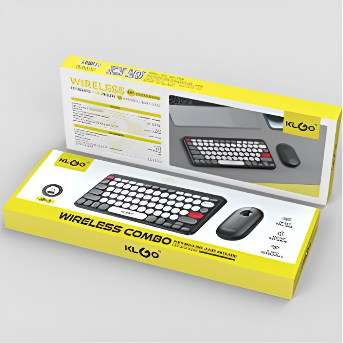 Ασύρματο Σετ Πληκτρολόγιο Και Ποντίκι Retro Mini Klgo JP-3