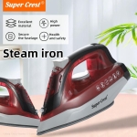 Ατμοσίδερο 2200W Με Κεραμική Πλάκα Κόκκινο Super Crest SL-2658 - Image 2