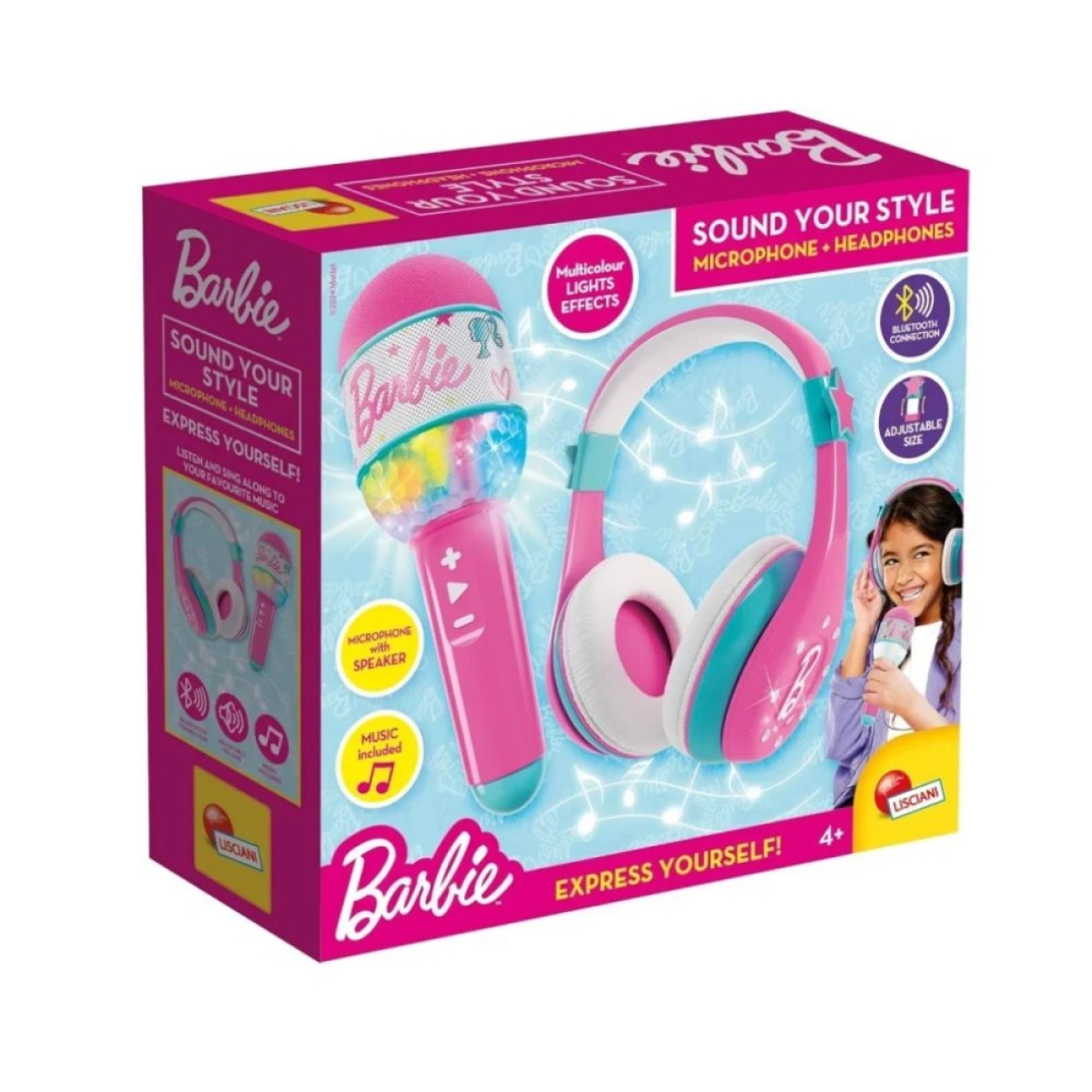 BARBIE Sound Your Style - Μικρόφωνο και ακουστικά Bluetooth με Λαμπάδα