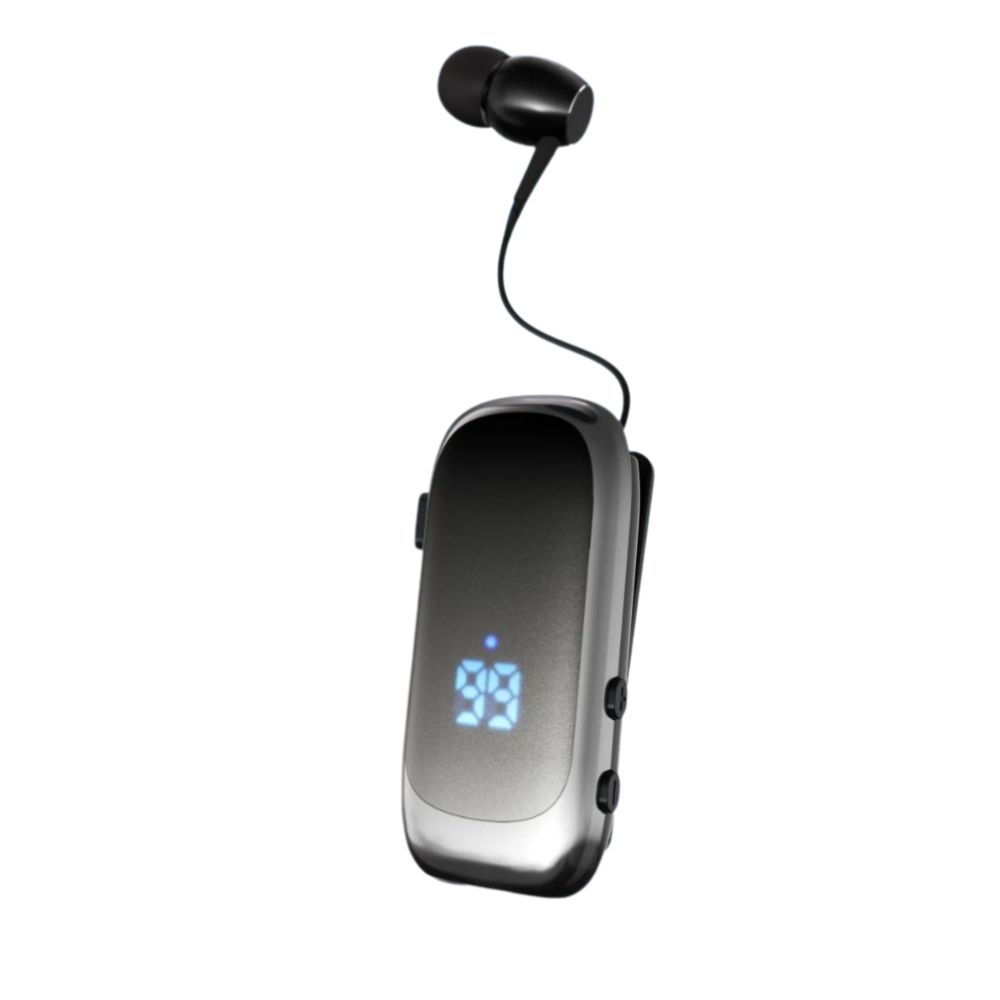 Bluetooth Hands-Free Clip-On Headset V6.0 Με Led Ένδειξη &Amp; Μείωση Θορύβου K88 Pro – Μαύρο