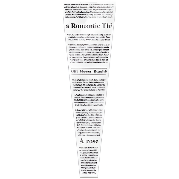 Χάρτινο Περιτύλιγμα Σετ 30τμχ για Μπουκέτο Λουλουδιών 40x12.5cm 88198