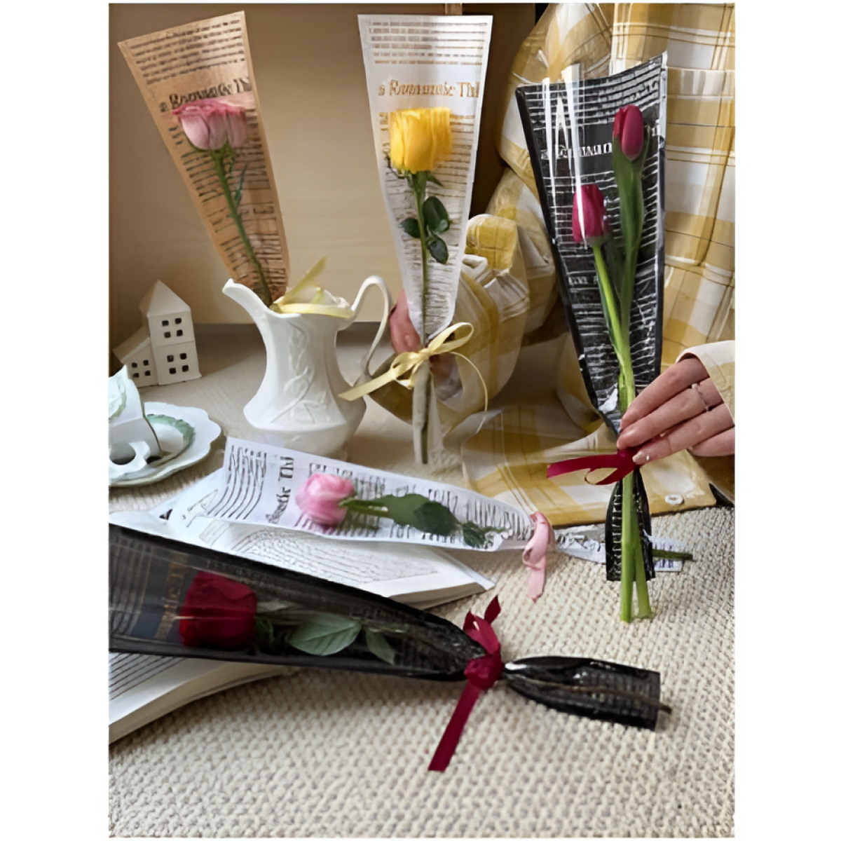 Χάρτινο Περιτύλιγμα Σετ 30τμχ για Μπουκέτο Λουλουδιών 40x12.5cm 88198 - Image 2