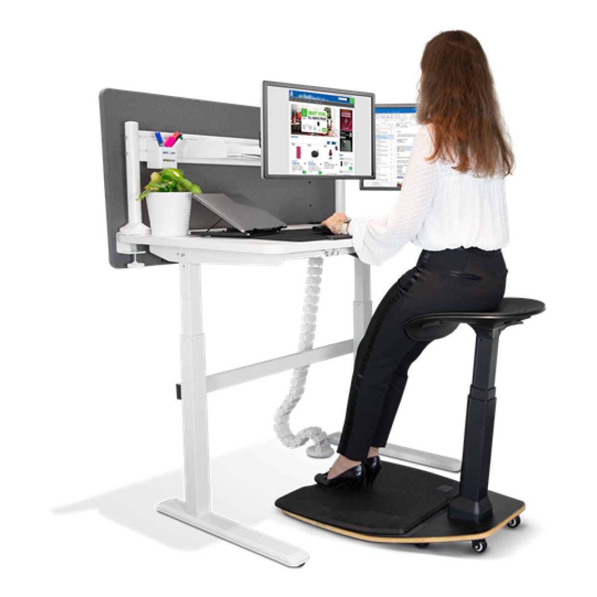 Deltaco Office DELO-0302 Εργονομικό Κάθισμα Γραφείου με Anti-Fatigue Mat - Image 2