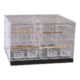 Διπλό Κλουβί Πουλιών Με Διαχωριστικό 60x42x41cm - 603