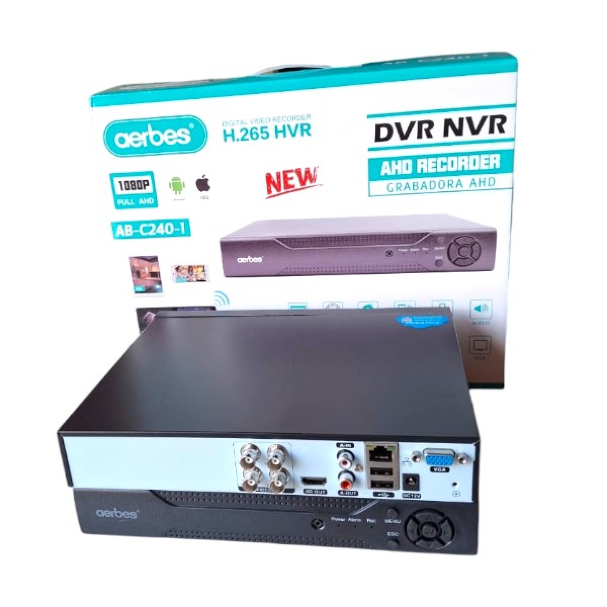 DVR / AHD Recorder 4 Καναλιών 1080P Aerbes AB-C240-1 - Image 2