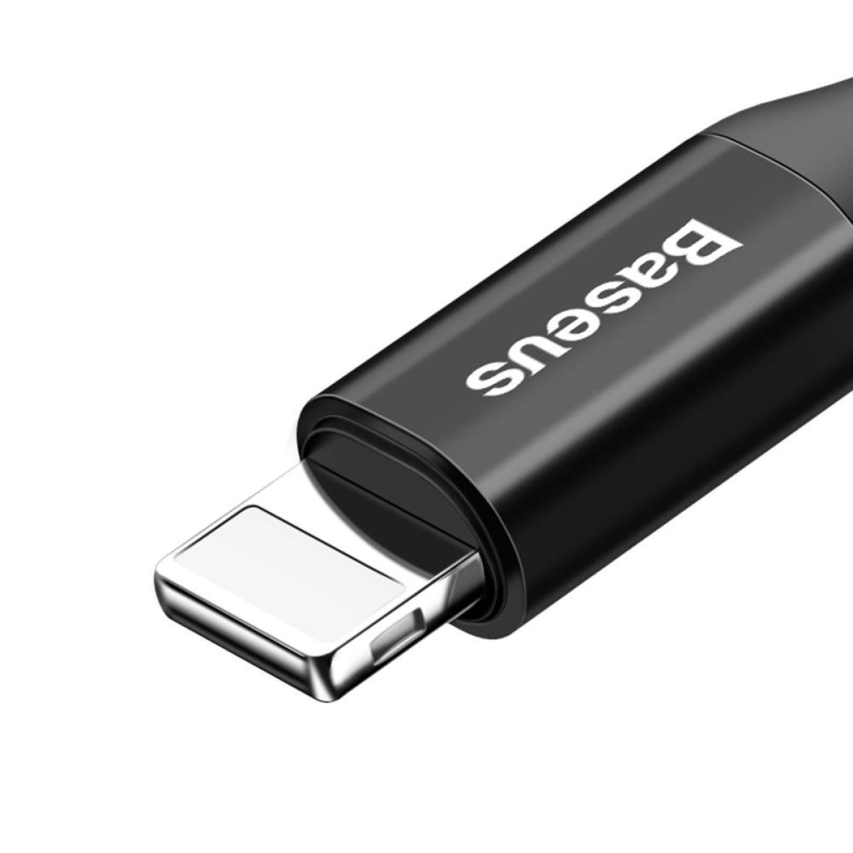 Baseus Καλώδιο Φόρτισης USB-A σε Lightning 2A Fish Eye Braided/Spiral Μαύρο 1m CALSR-01 - Image 3