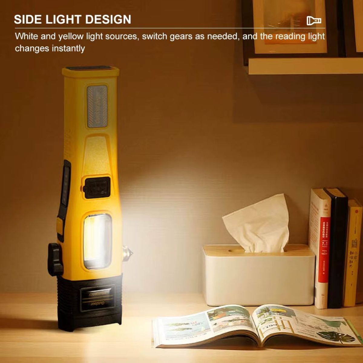 Επαναφορτιζόμενος Φακός Έκτακτης Ανάγκης με Πλευρικό Φωτισμό & Power Bank W5215